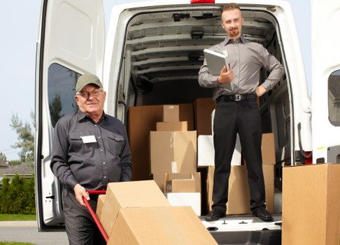 Local removals team coordinating loading and unloading for a Mayfair move