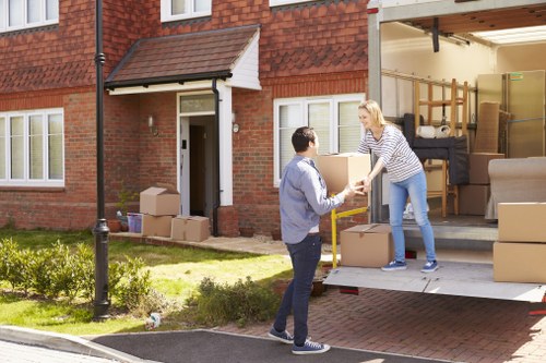 Removal van service preparing for a move in Mayfair