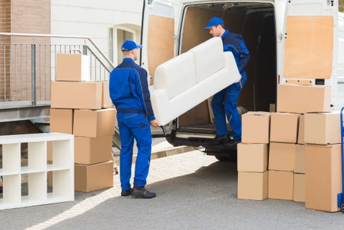 Commercial furniture pick-up for an office in Mayfair