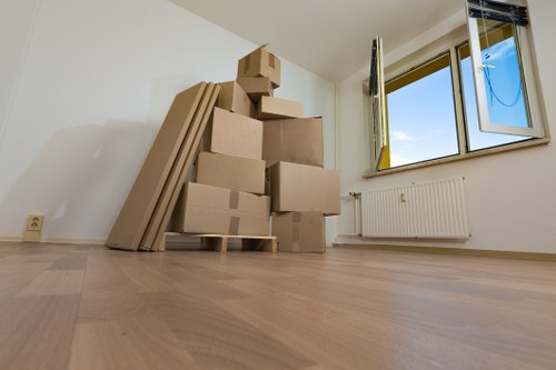 Loading commercial furnishings for a move near Mayfair streets