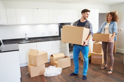Professional packing supplies for a local Mayfair house move